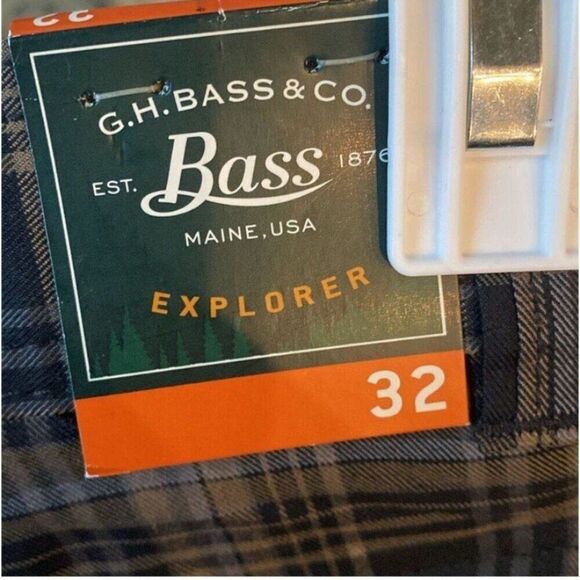 G.H. Bass and Co. Jack Mountain Plaid Shorts 32 Quick Dry 40UPF New - Picture 6 of 10